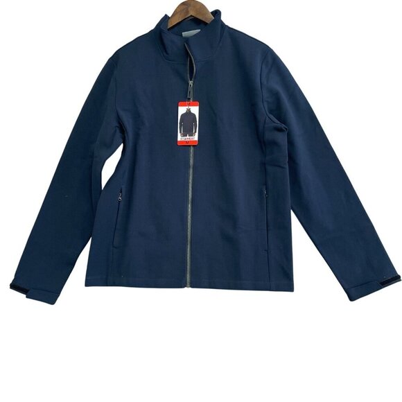 NEW 32 Degrees Men's Size M Full-Zip Jacket Polyester Navy Blue Windbreaker - Picture 5 of 9
